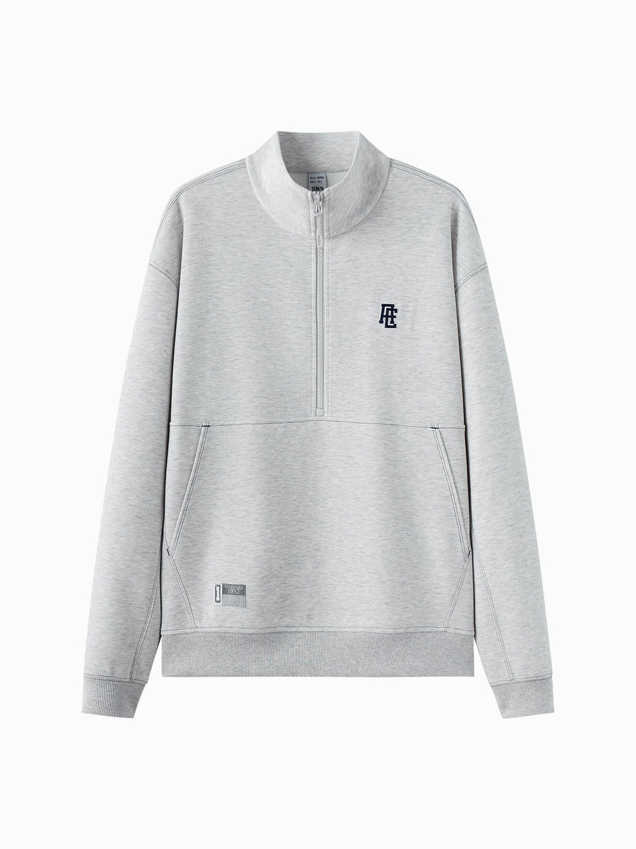 Men Graphic Half Zip Sweatshirt