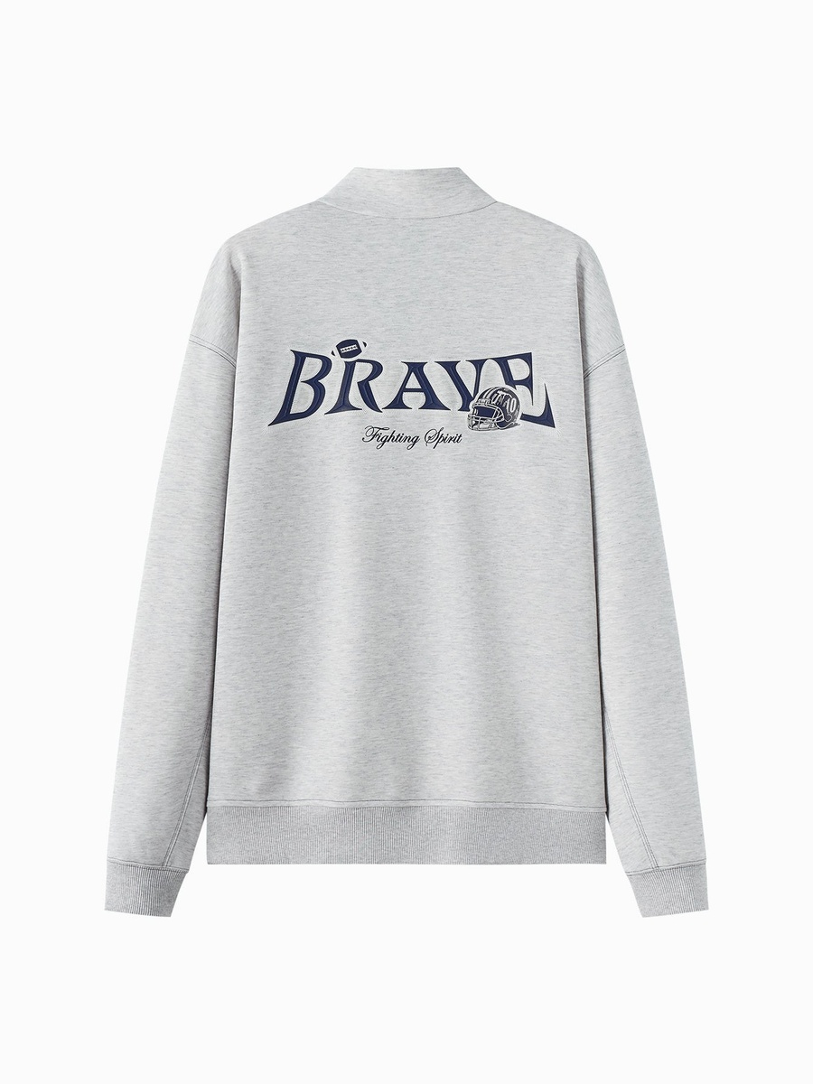Men Graphic Half Zip Sweatshirt