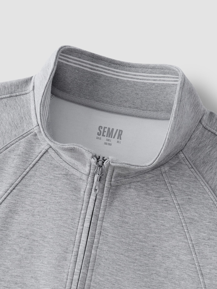 Men Half Zip High Neck Sweatshirt
