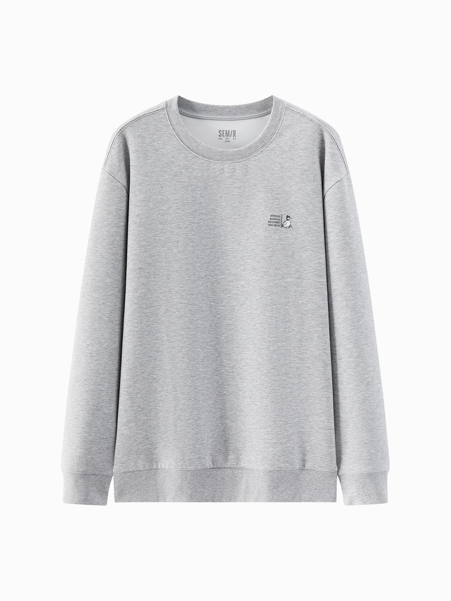Map Graphic Crew Neck Sweatshirt