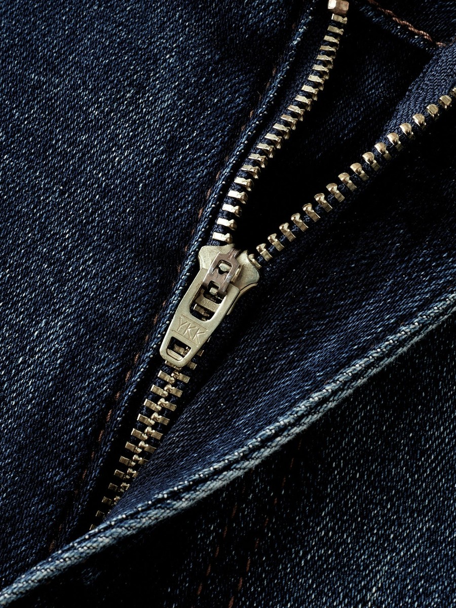 Men High Waist Straight Leg Jeans