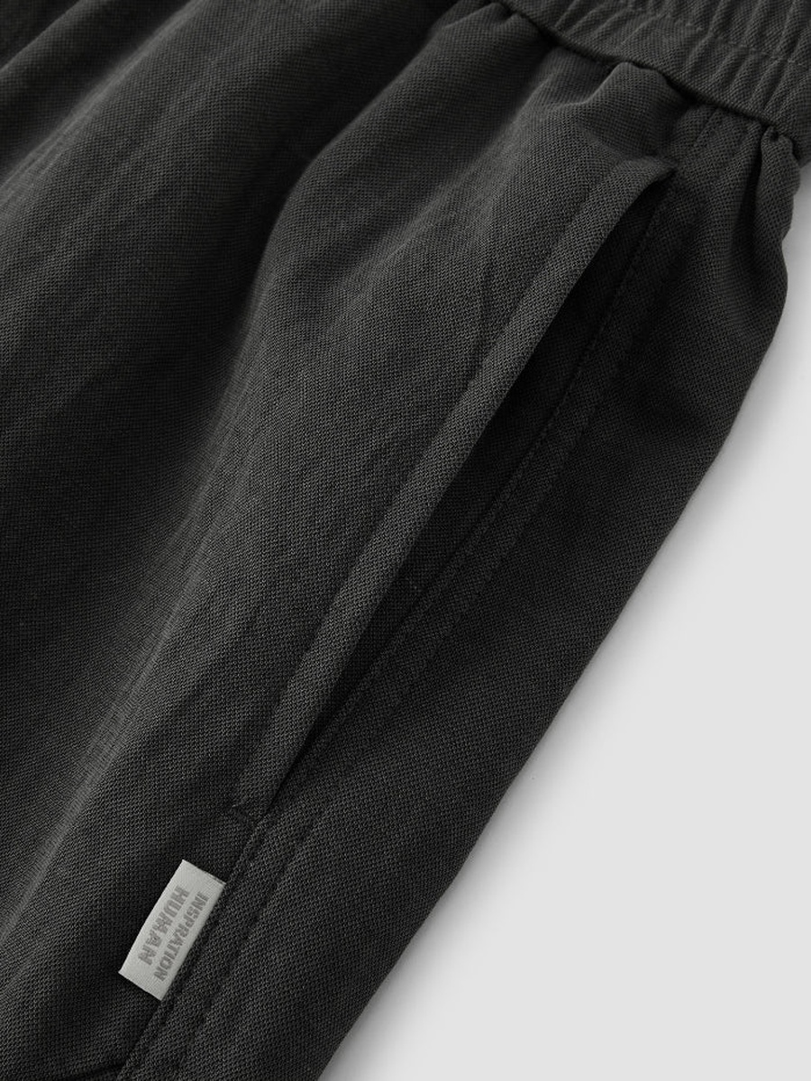 Men Wide-Leg Pants with Elastic Waist