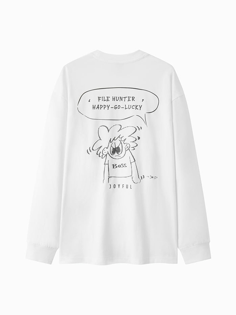 T-Shirt With Front And Back Prints