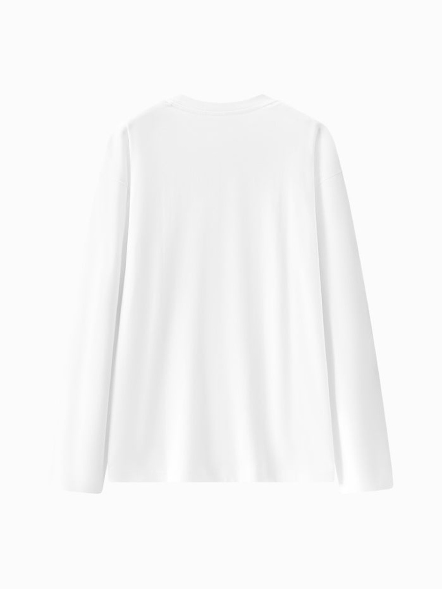 Basic Long Sleeve Cotton T-Shirt