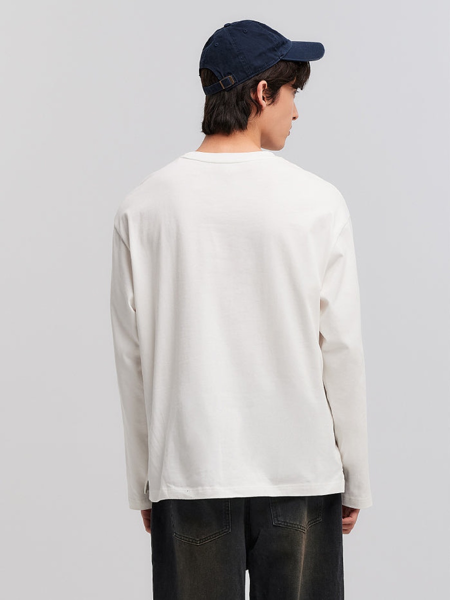 Basic Long Sleeve Cotton T-Shirt
