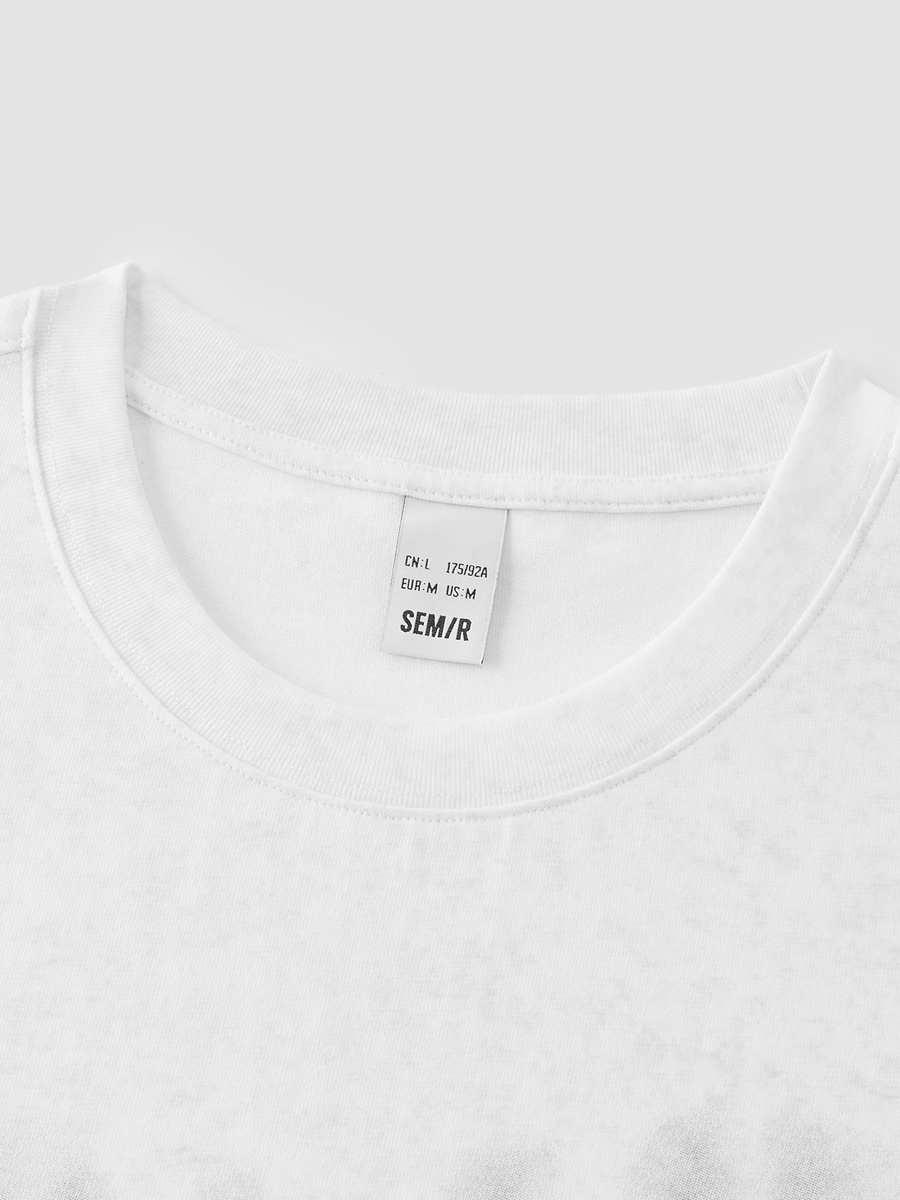 Men Front Text Graphic T-Shirt