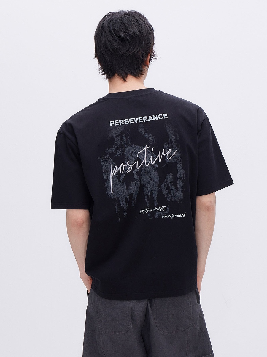 Men Motivational Graphic Short Sleeve T-Shirt