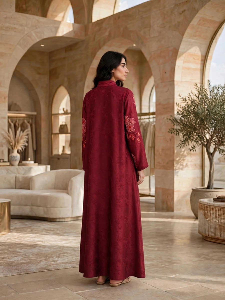 Royal Floral Applique Kaftan