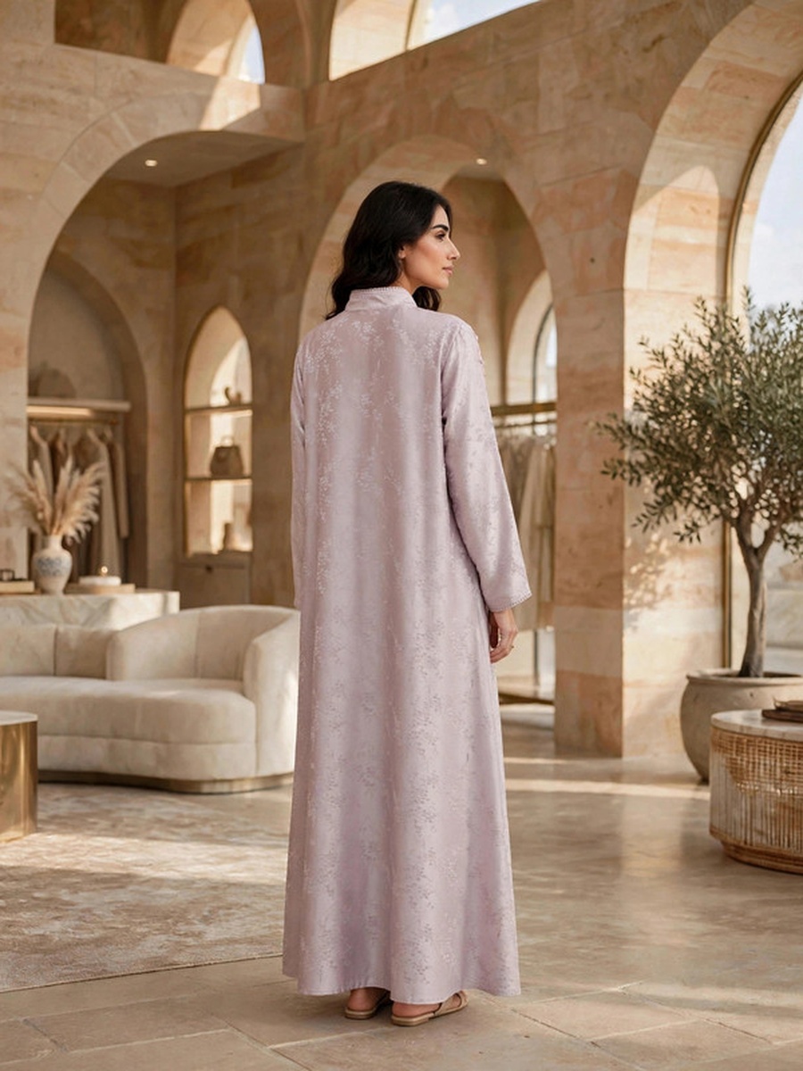 Royal Floral Applique Kaftan