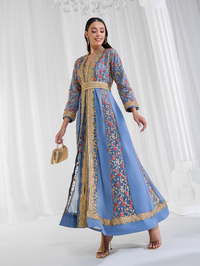 Studded georgette caftan cheap