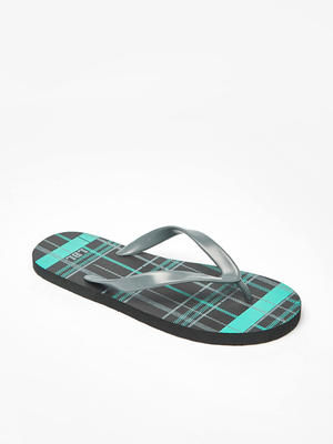 Checkered flip flops best sale