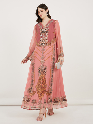Studded georgette caftan cheap