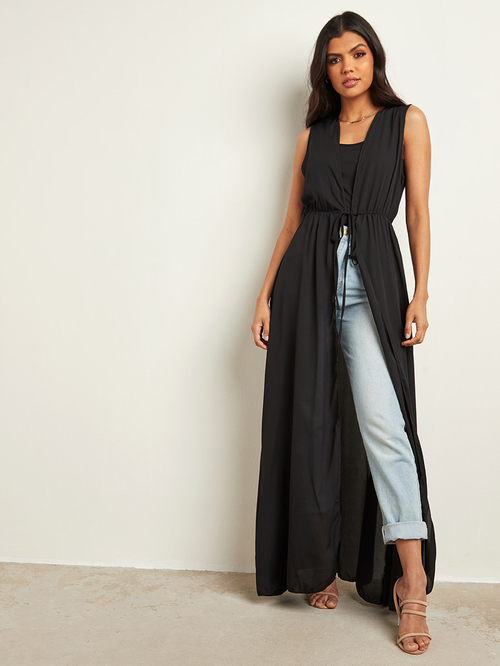 Sleeveless maxi kimono new arrivals