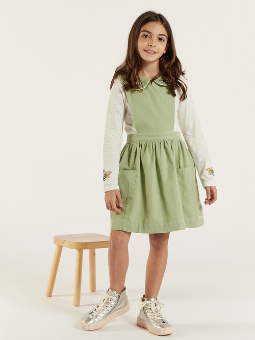 T shirt pinafore dress online