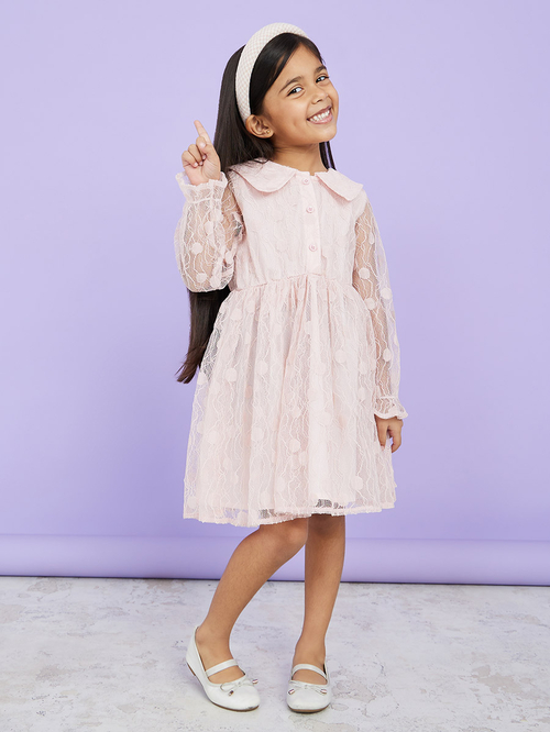 Lace peter cheap pan collar dress