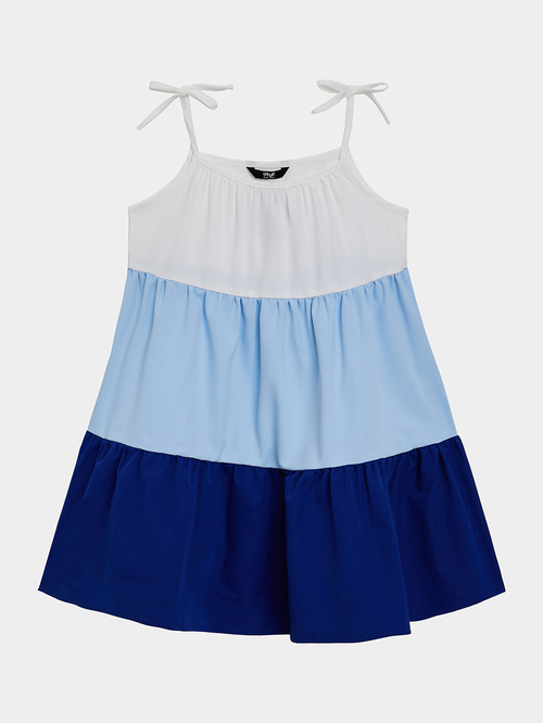 Buy Color Block Smock Cami Dress Multi For Kids Styli UAE