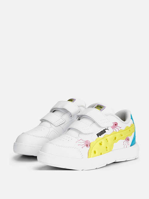 Buy Evolve Court SpongeBob Shoes White For Kids Styli Saudi