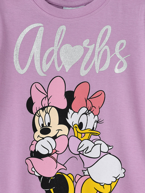 Buy Disney Minnie Daisy Duck Print Junior T Shirt Purple For Kids Styli Saudi