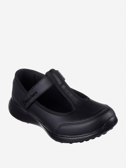Buy Microstrides Velcro Strap Shoes Black For Kids Styli Saudi