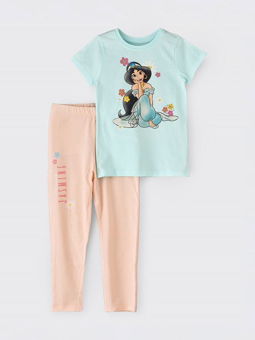 Buy Disney Jasmine T shirt Pyjama Set Multi For Kids Styli Saudi