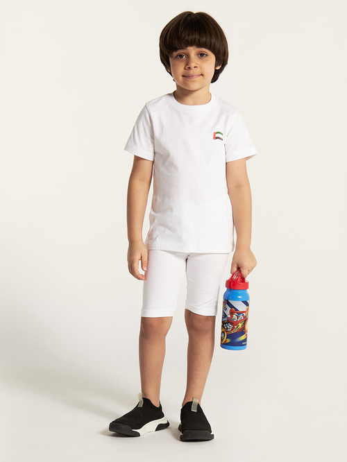 Buy Basic Cycling Shorts White For Kids Styli Saudi