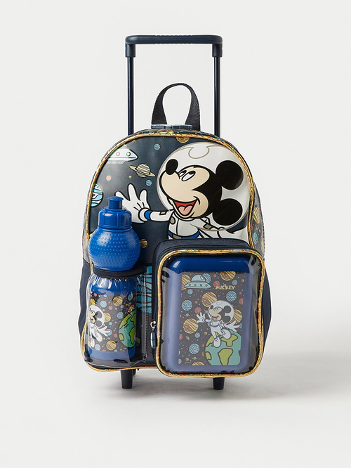 Buy Set of 3 Mickey Mouse Trolley Bag 13.5 Inches Multi For Kids Styli UAE