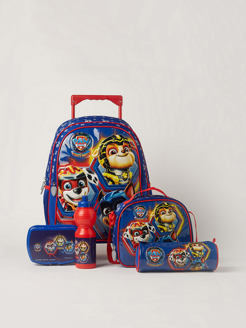 Buy Set of 5 Paw Patrol Trolley Bag Set 16 Inches Blue For Kids Styli Saudi