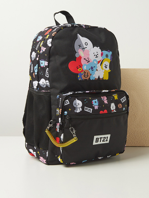 Buy BT21 All Over Print Backpack Black For Kids | Styli Saudi