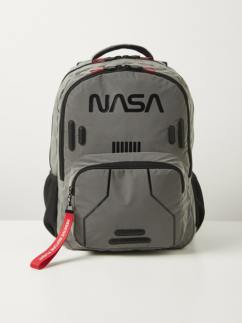Buy NASA Theme Backpack 18inches Grey For Kids Styli Saudi