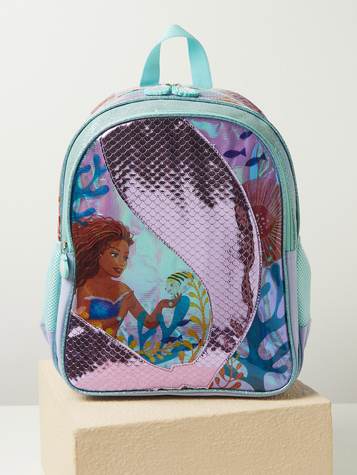 Buy Little Mermaid Backpack 14inches Blue For Kids Styli UAE