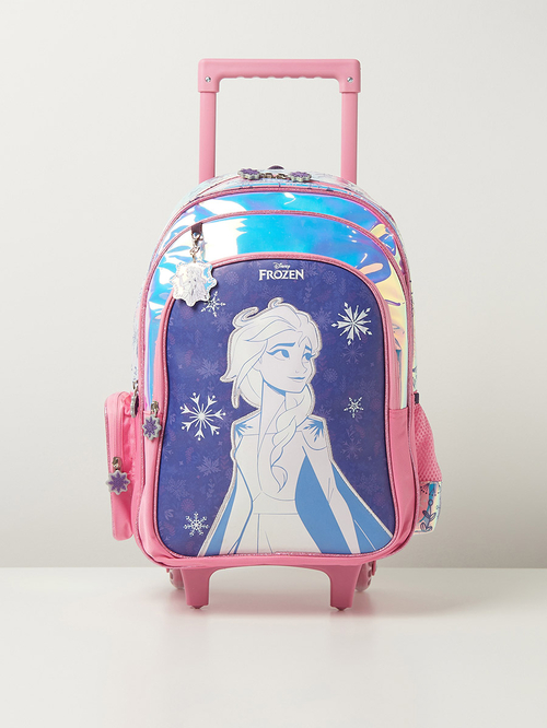 Buy Disney Frozen Graphic Trolley Bag 18inches Purple For Kids Styli UAE