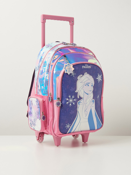 Buy Disney Frozen Graphic Trolley Bag 18inches Purple For Kids Styli UAE