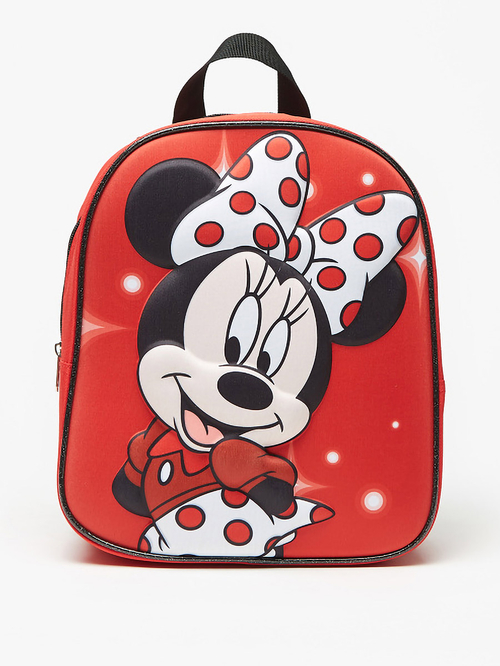Buy Minnie Mouse Print Backpack Red For Kids Styli Saudi