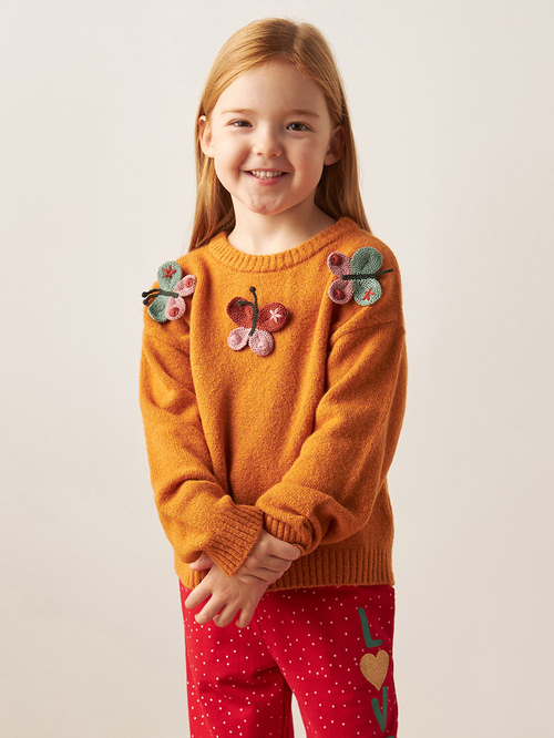 Kids orange sweater online