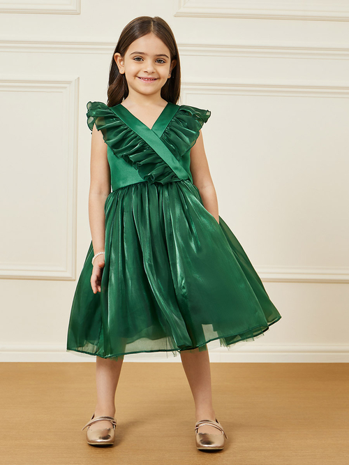 Hunter green skater dress cheap
