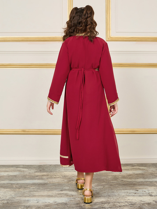 Monki belted kaftan dress shop