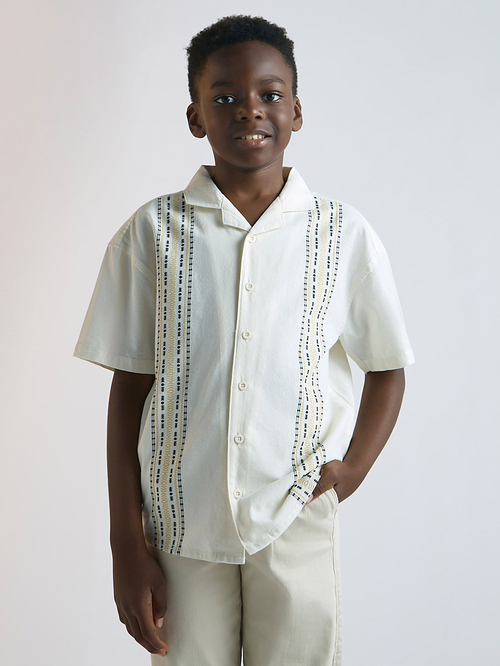 Short sleeve camp collar shirt sale