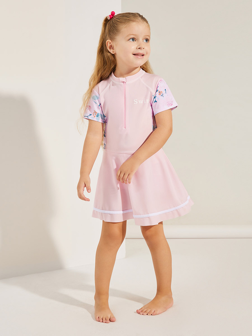 High neck skirted swimsuit online