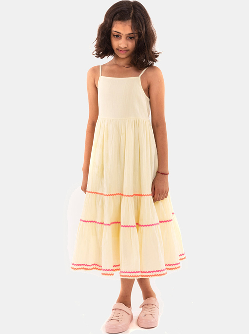 Embroidered tiered dress store