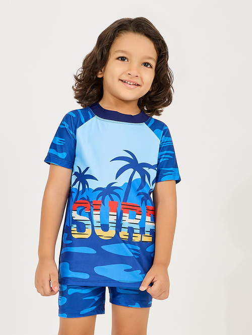 T shirt and shorts swimsuit hot sale
