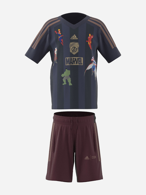 Buy Marvel s Avengers T Shirt Shorts Set Blue For Kids Styli Kuwait