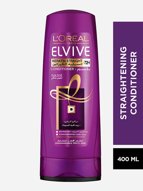 Buy Elvive Keratin Straight Conditioner 400 ml For Beauty Styli UAE