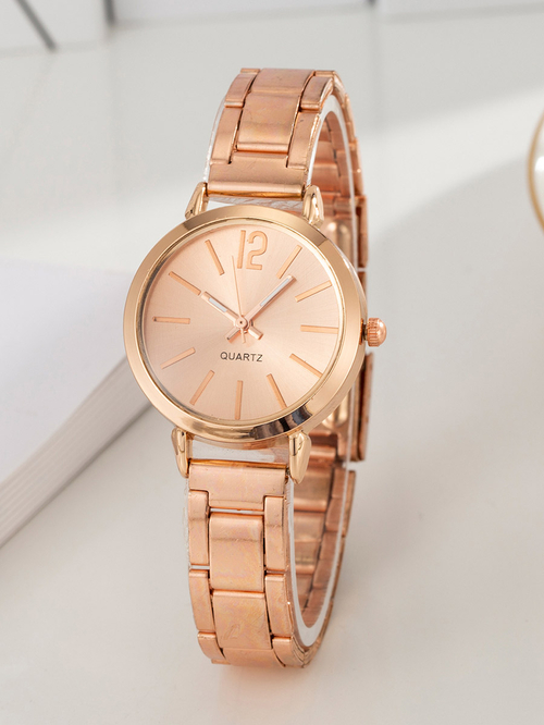 Buy Minimalist Quartz Watch Gold For Beauty Styli UAE