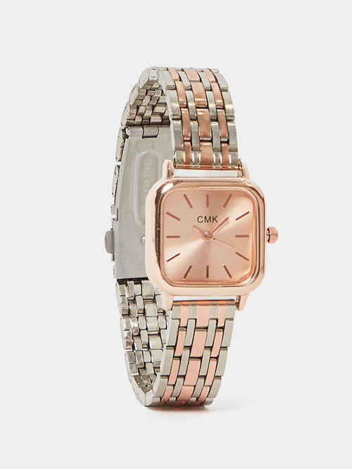 Two tone square watch outlet