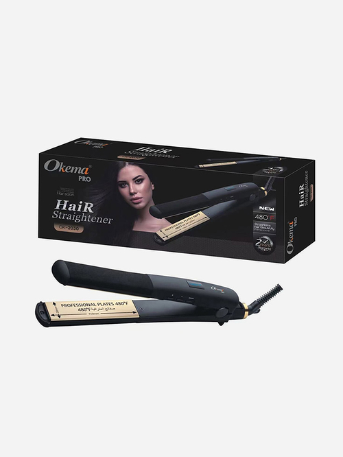 Buy Ceramic Pro Hair Straightener OK 2030 For Beauty Styli Saudi