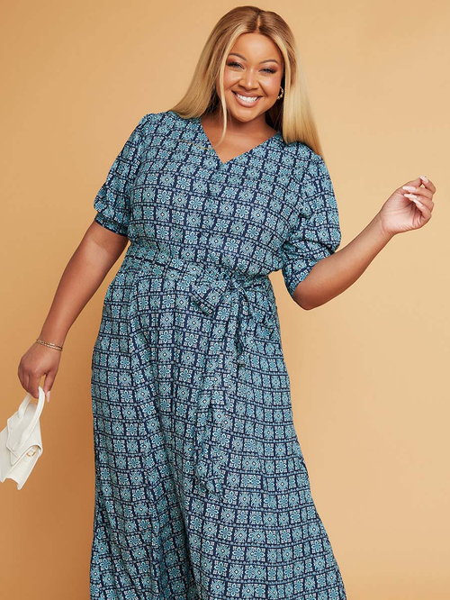 A line maxi dress plus size top