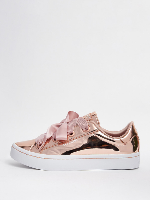Buy Hi Lite Metallic Fat Laces Shoes Gold For Women Styli Saudi