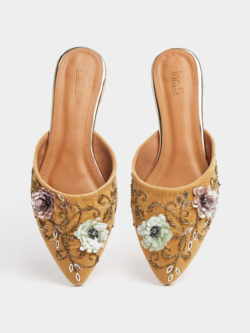 Embellished flat shoes cheap
