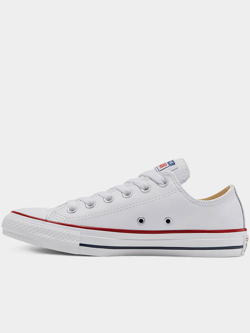 Buy Classic Chuck Taylor All Star Leather Sneakers White For Men Styli UAE
