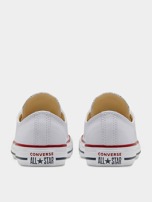 Buy Classic Chuck Taylor All Star Leather Sneakers White For Men Styli UAE